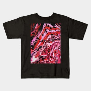 Lenape - Abstract Acrylic Pour Painting Kids T-Shirt